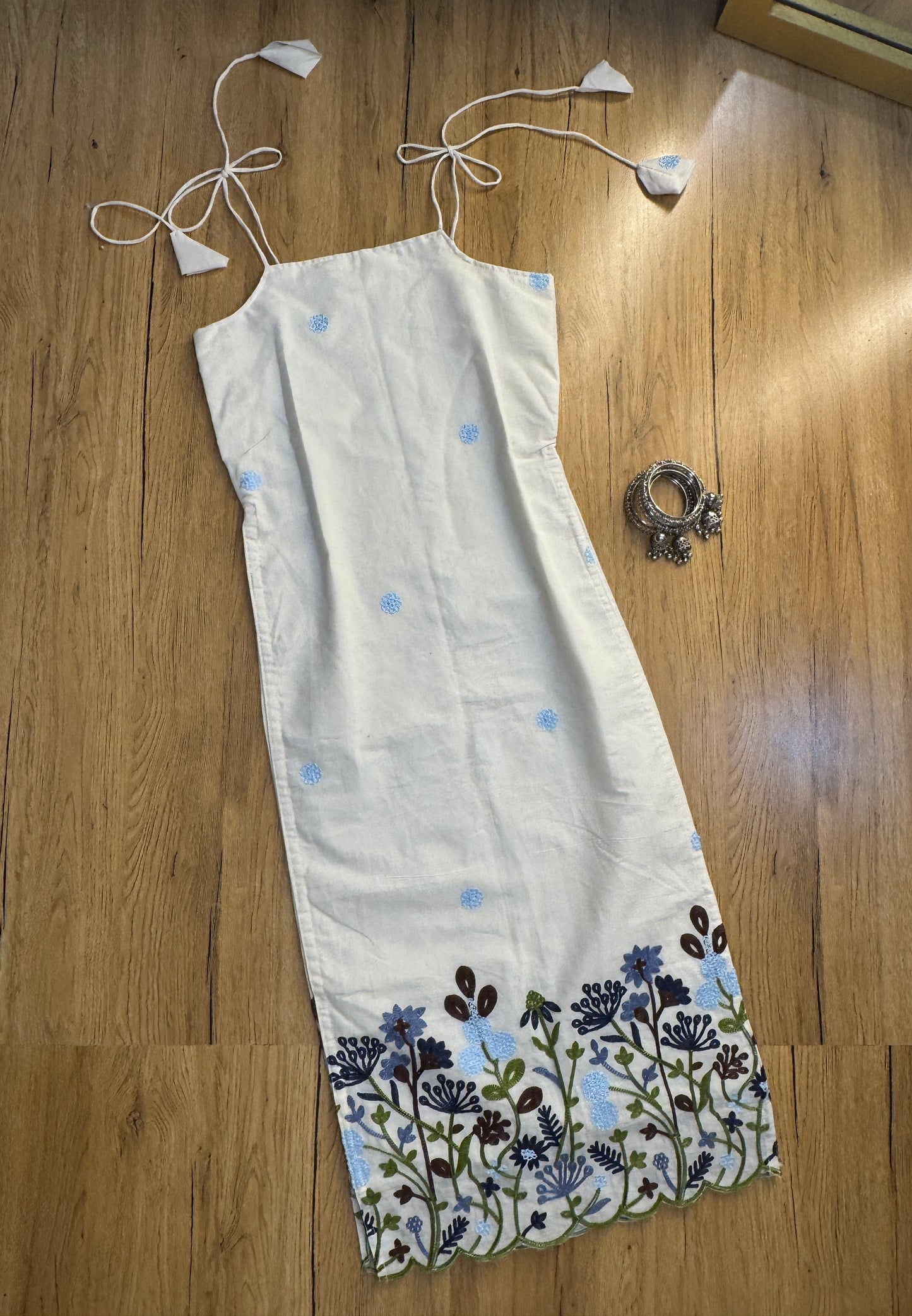 COTTON GARDENIA TIE UP KURTI