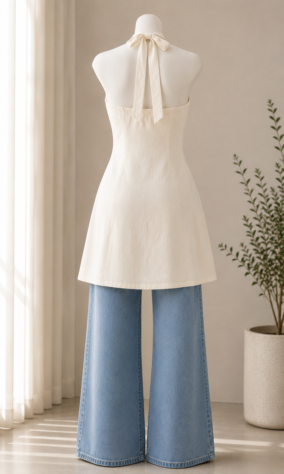 GAUKAMAL HALTER NECK KURTI