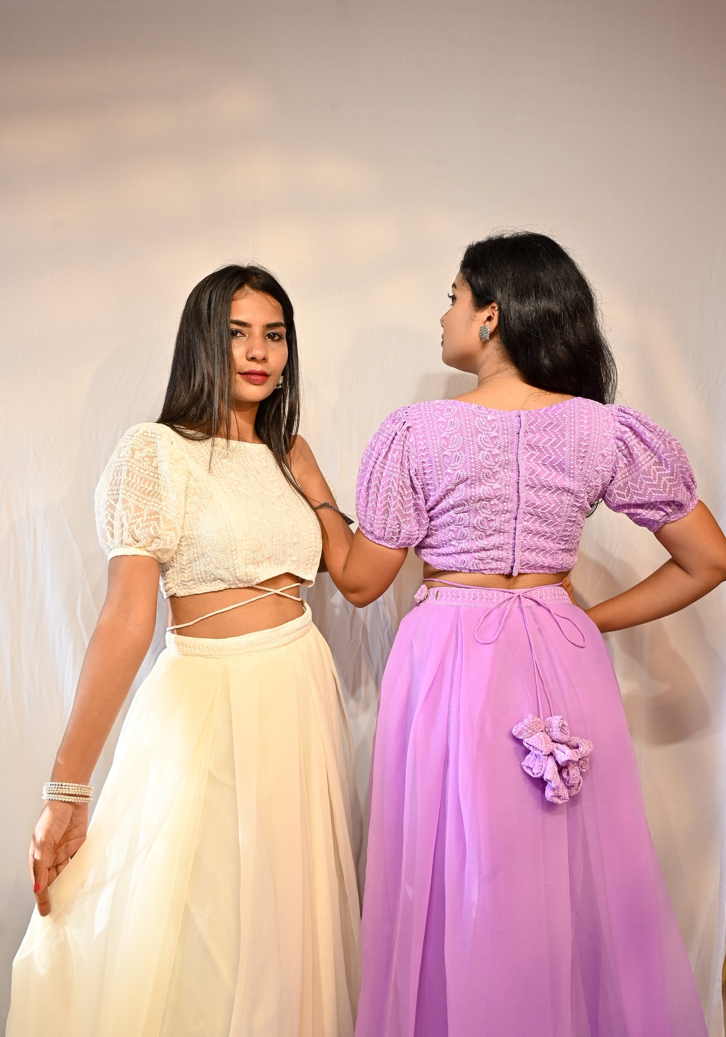 RAPUNZEL PUFF SLEEVES LEHENGA SET