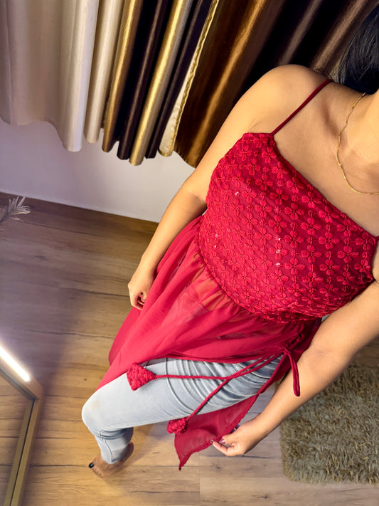 Rani Chikankari nyra cut