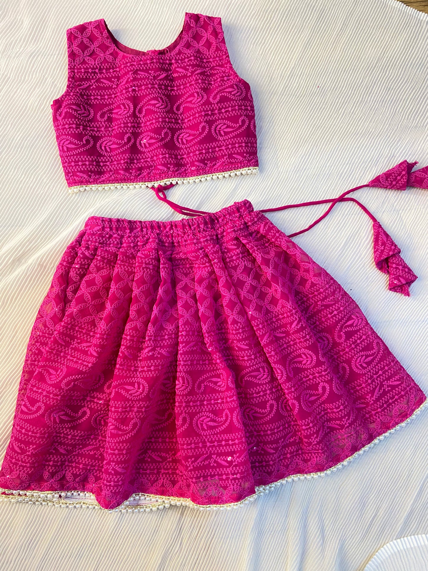 PEARL LEHENGA SET(kids)