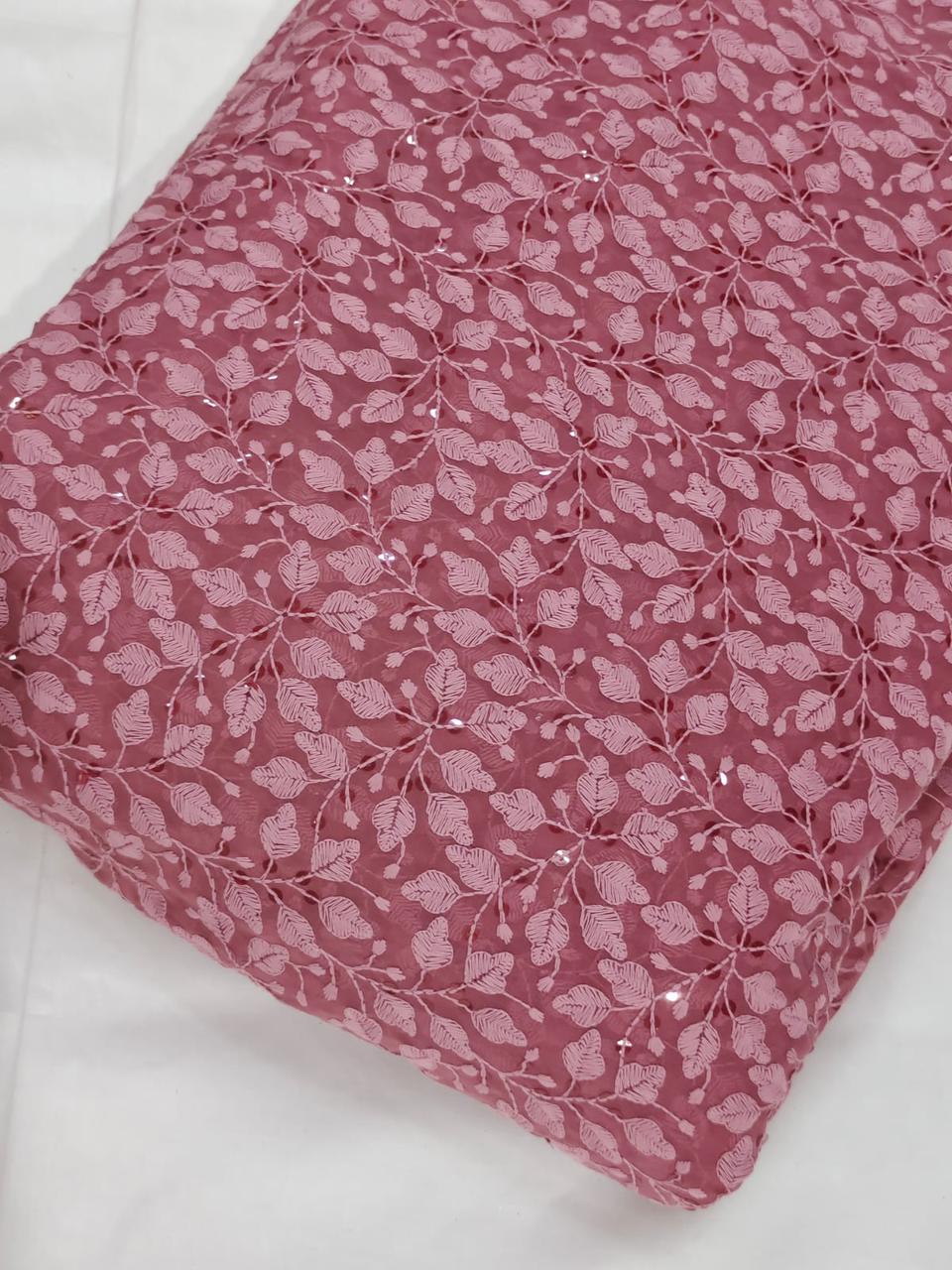 LEAF EMBROIDERY SAREE