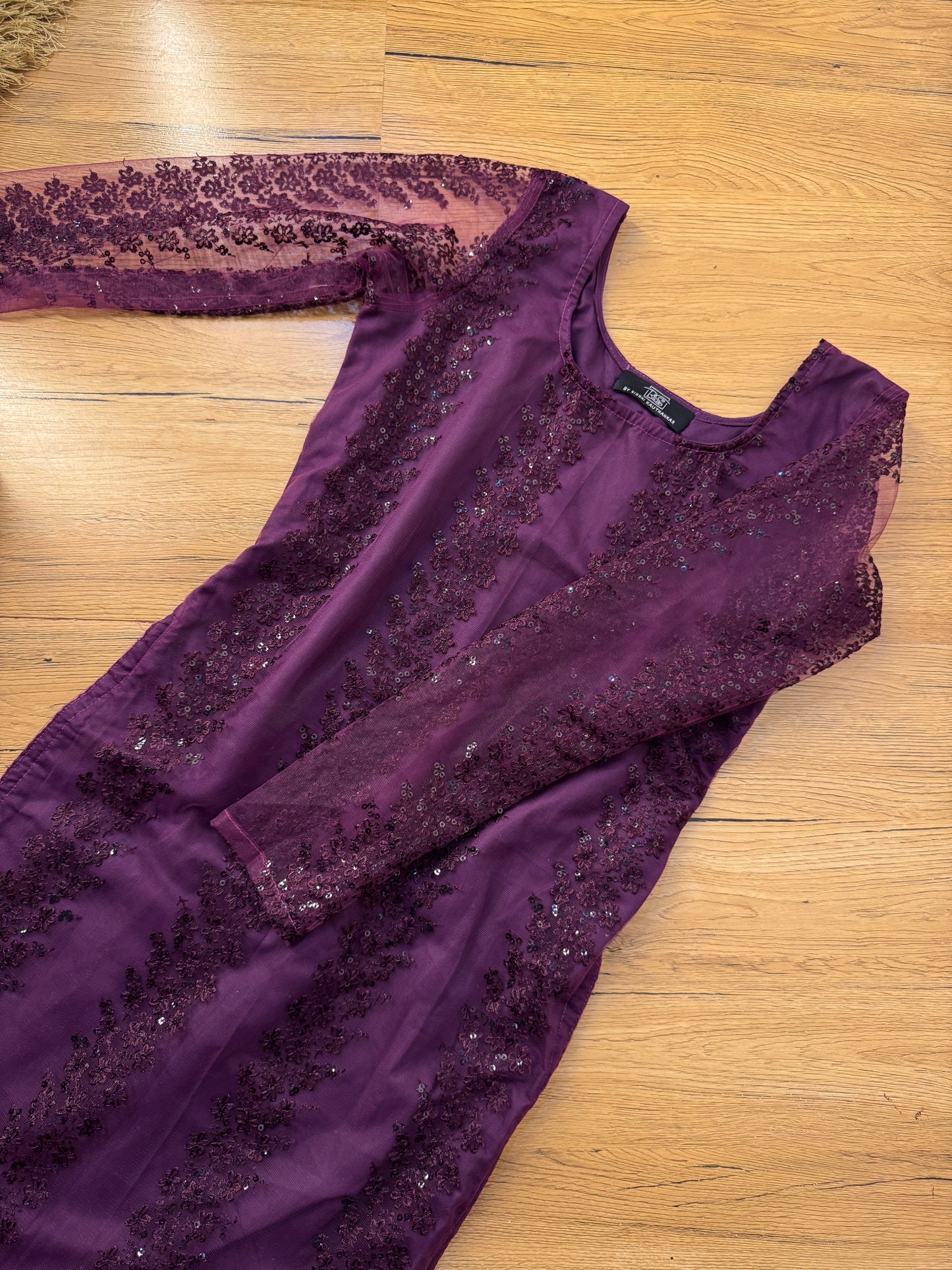 FLORAL NET EMBROIDERED KURTI