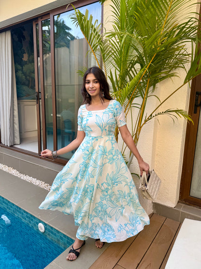 SERENE SKY ANARKALI SET