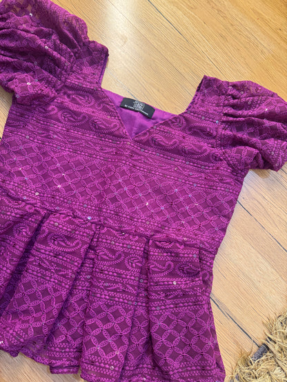 CUPCAKE PEPLUM TOP