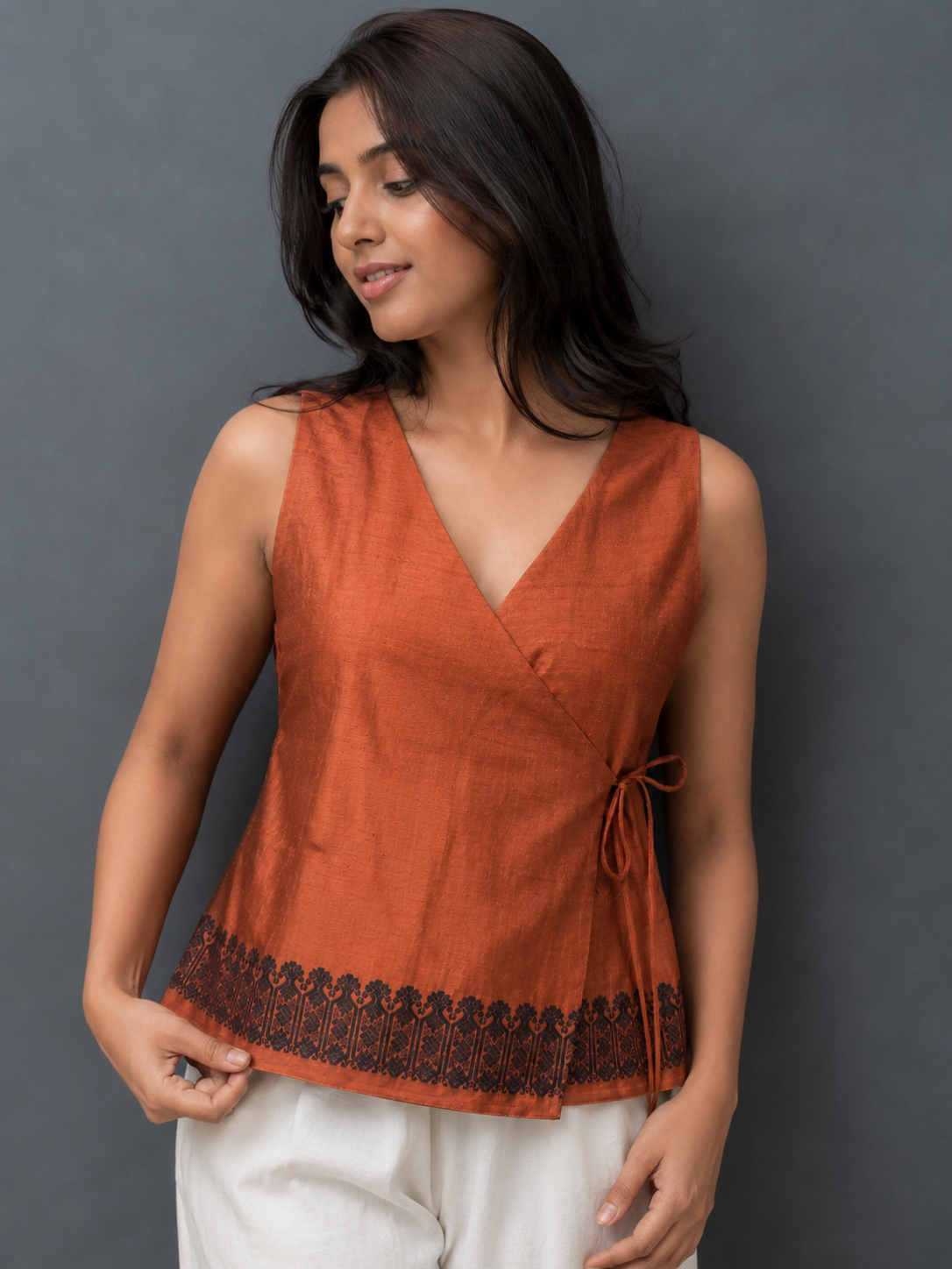 SAREE WRAP TOP