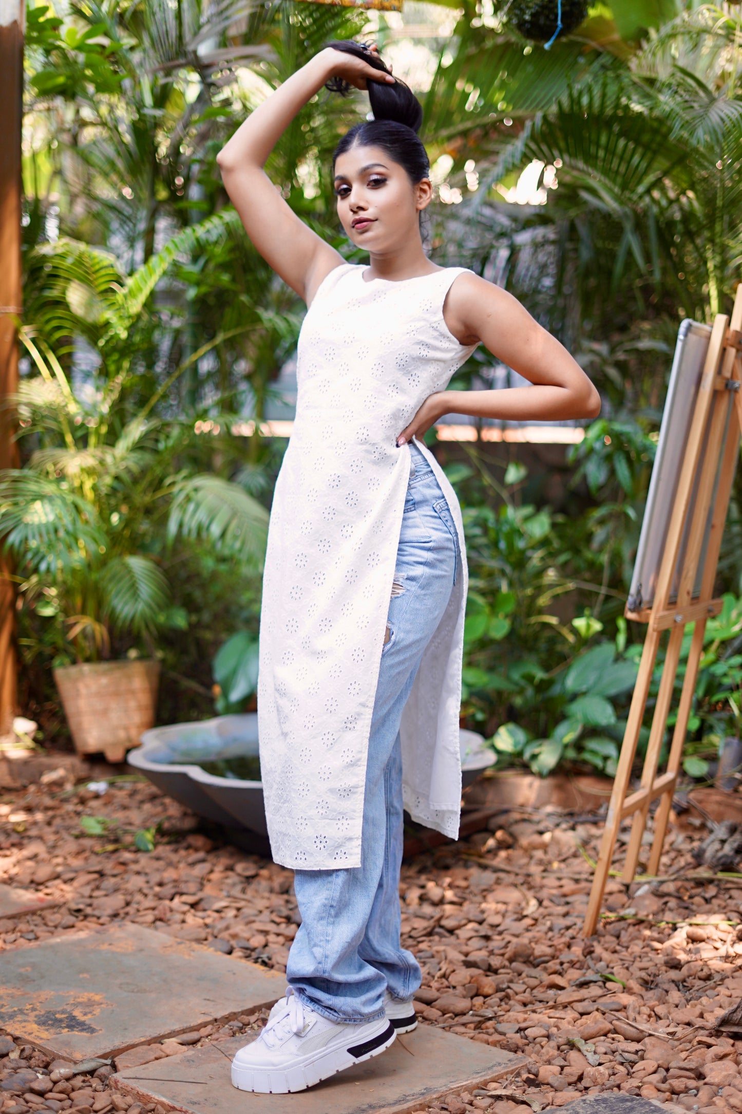 COTTON HAKOBA HIGH SLIT KURTI