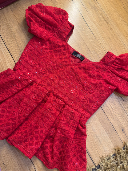 CUPCAKE PEPLUM TOP