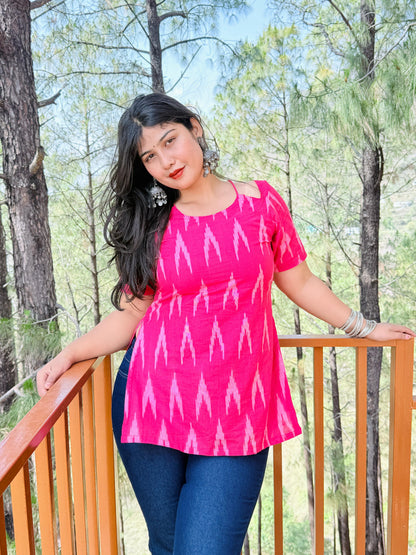 IRA IKAT SHORT KURTI