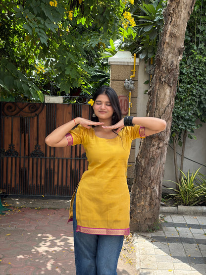 GOLDEN GLOW KURTI