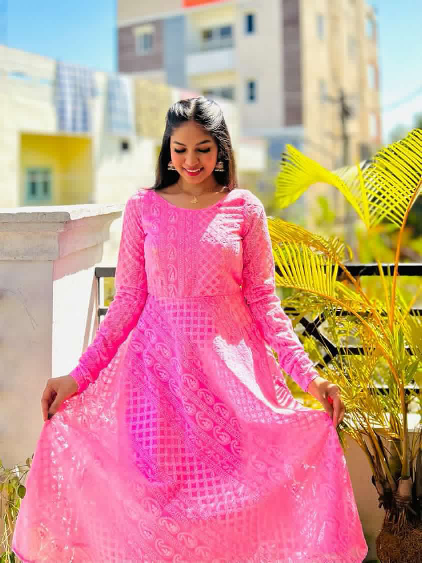 ANARKALI WITH BACK TASSELS